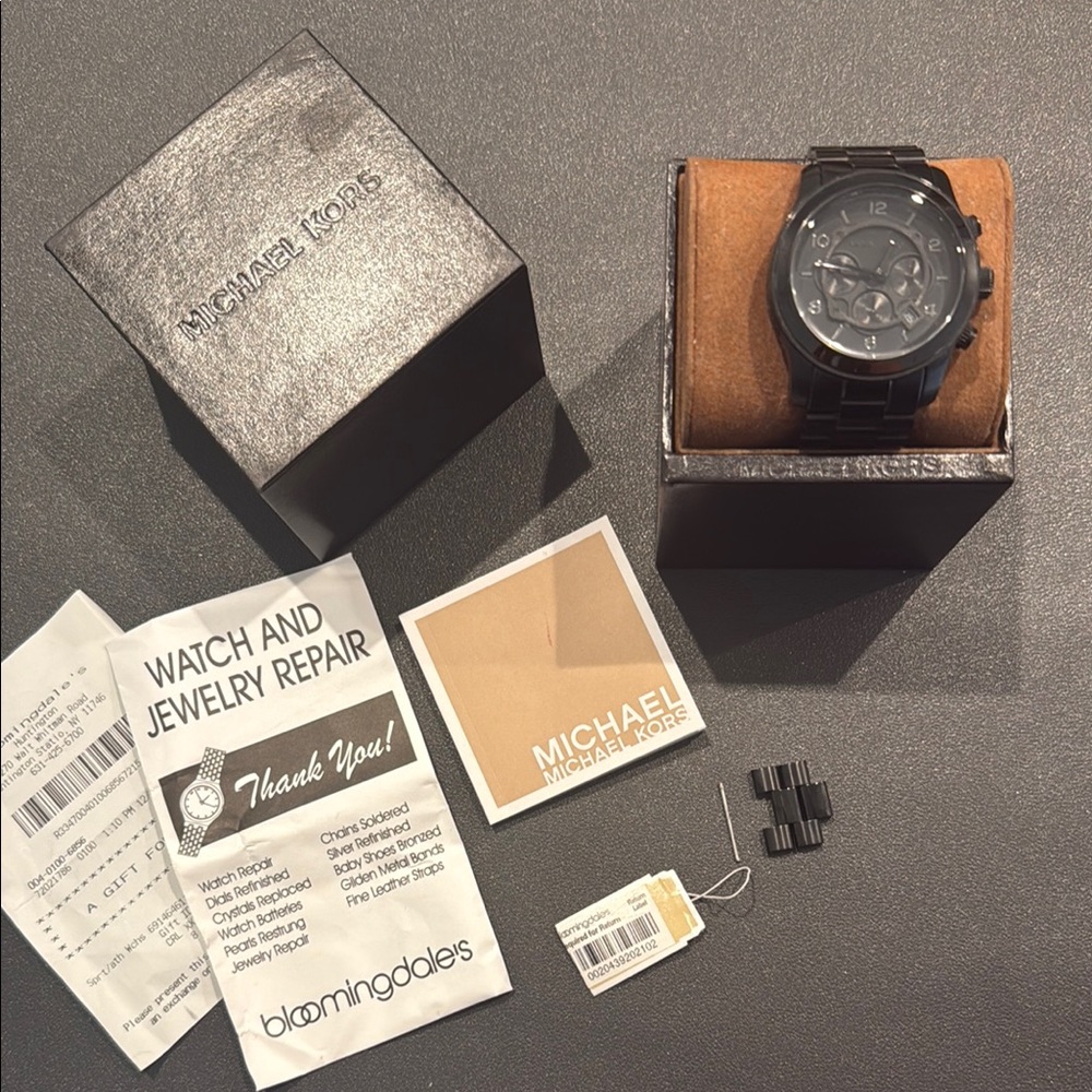 Michael Kors Oversized Black Chronograph Watch